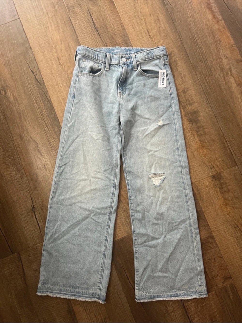 Old Navy Light Blue Relaxed Wide-Leg Jeans
